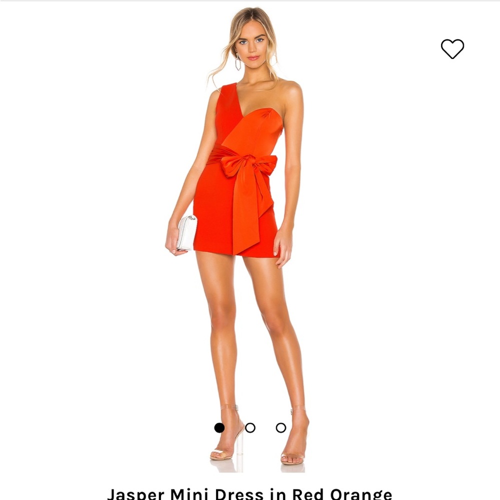 NBD Jasper Mini Dress in Red Orange with tags
